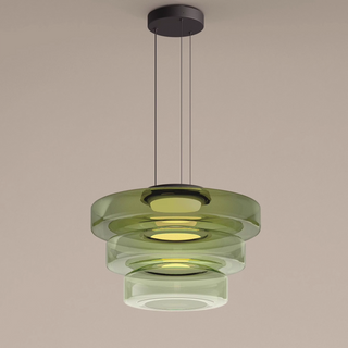 Glass pendant with adjustable hanging — contemporary design