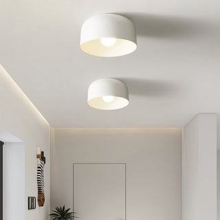 Nordic flush mount ceiling light, round iron Scandinavian