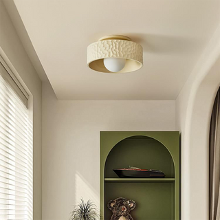 French polystyrene ceiling light cream – modern minimalist