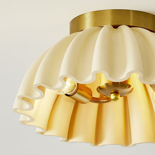 French classic ceiling light resin – vintage E14 entrance