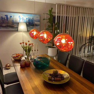 Transparent Acrylic Pendant Light – Modern Ceiling Lamp with Adjustable Hanging Cable