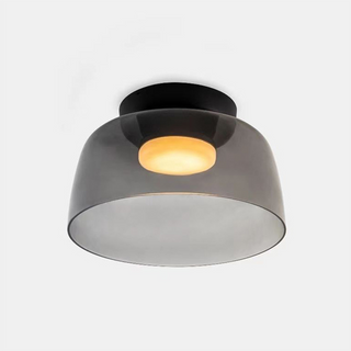 Plafonnier en verre multicouche - Lampe de plafond moderne pour salon avec abat-jour superposés