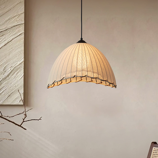 Suspension en lin – Luminaire suspendu moderne réglable avec abat-jour en lin