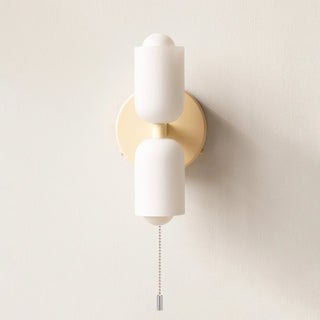Adjustable LED double head modern wall sconce ambient