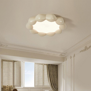 Minimalist resin ceiling light – modern LED flush mount