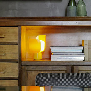 Petal LED metal lamp front — post modern glass design