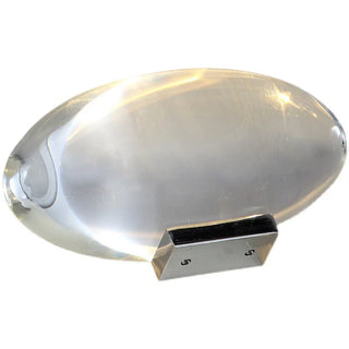 Crystal LED lamp wide view — modern elegant warm