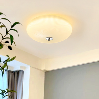 Minimalist glass ceiling lamp French – modern LED close-up