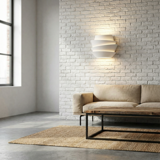 Nordic Wall Light – White Metal LED Modern Wall Lamp with Directional Lighting