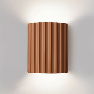 Half circle curl resin modern wall lamp — indoor sconce