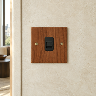 Natural Wood Ethernet Socket – RJ45 Data Outlet | Natural Wood Plate