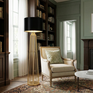 Dimmable LED Floor Lamp – Modern Metal Design With Adjustable Light Ambiance