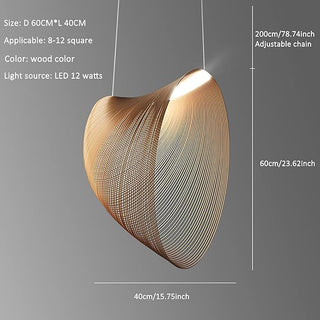 Bamboo Pendant Lamp – Adjustable LED Hand Woven Light for Living Room & Dining