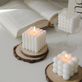 aromatic wax candles handmade scented cube candles home decor detail