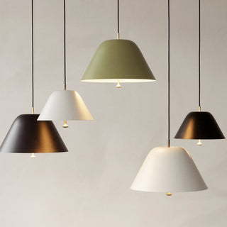 Metal cone pendant styled — modern living room hanging lamp