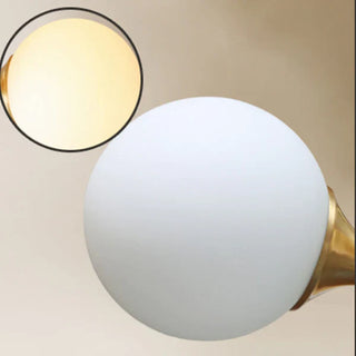 Semi-flush glass ceiling lamp – transparent globe E26 side