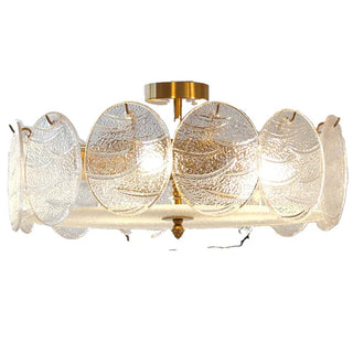 Gold retro ceiling fixture glass – modern decorative glow