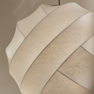 Nordic pendant from above — white globe adjustable hanging lamp