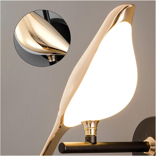 Acrylic LED bird modern wall lamp soft glow — sconce