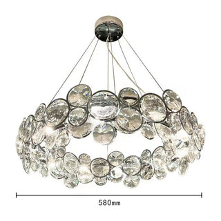 Mini crystal pendant chandelier stainless steel ceiling lamp