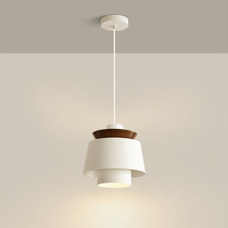Flying saucer pendant from below — Nordic modern iron light