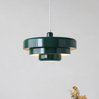 Rustic iron Bauhaus lamp for mid-century dining room