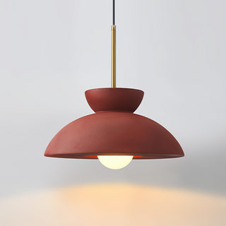 Minimalist Scandinavian pendant with resin material