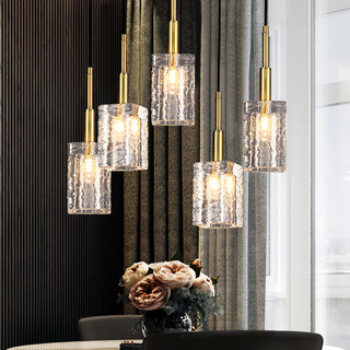 Crystal pendant close-up — romantic ambient ceiling lamp