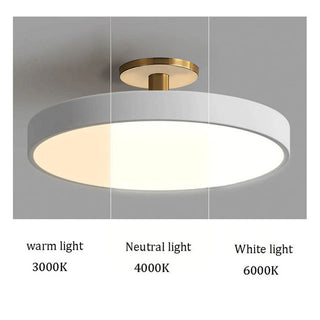 Semi-Flush Mount Ceiling Light – Acrylic LED Fixture for Bedroom & Dining Room