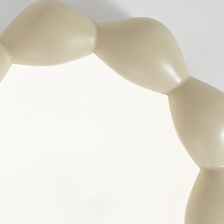 Modern LED resin ceiling lamp – minimalist flush close-up
