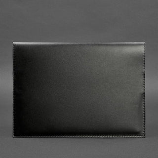 leather document folder handmade blue leather organizer magnetic closure alternate view