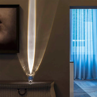 Crystal modern table lamp front — warm white LED design