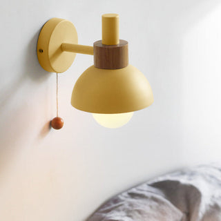 Iron colorful single head bedroom wall sconce modern — lamp