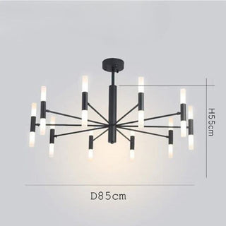 Modern Chandelier – LED Lighting Acrylic Tube Pendant with Adjustable Suspension