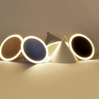 Cone Pendant Lamp – Modern LED Hanging Light With Colorful Pastel Lampshade