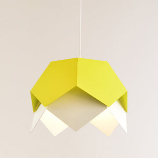 Modern metal chandelier from above — simple design dining pendant