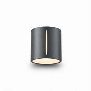 Applique murale moderne en aluminium – Lampe murale grise | Applique murale LED minimaliste pour chambre et couloir