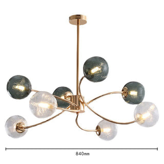 Gold glass brass pendant side — modern farmhouse warm glow