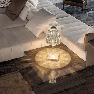 Modern K9 crystal chandelier LED table lamp — elegant design