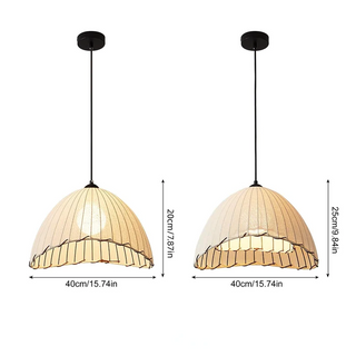 Suspension en lin – Luminaire suspendu moderne réglable avec abat-jour en lin