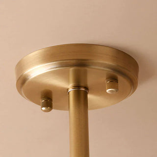 Glass globe semi-flush LED ceiling lamp E26 – transparent