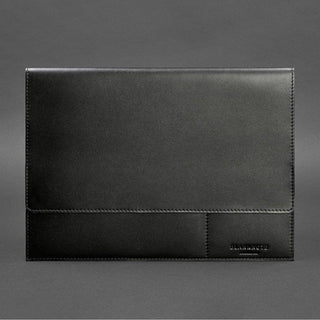 leather document folder handmade blue leather organizer magnetic closure top view