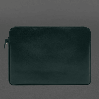 leather macbook case macbook pro 13 zipper pocket wrist strap angle view