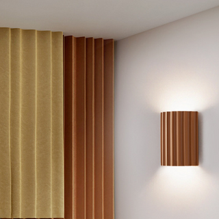 Half circle curl resin modern wall lamp indoor — sconce