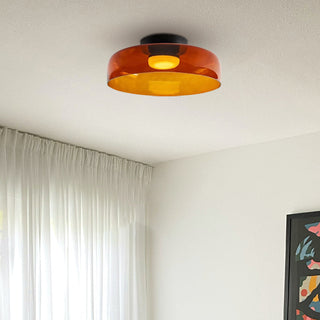 Modern Glass Ceiling Lamp - Designer Creative Glass Fixture for Living Room Lighting
