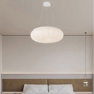 Creative Nordic pumpkin ceiling light illuminated, metal LED