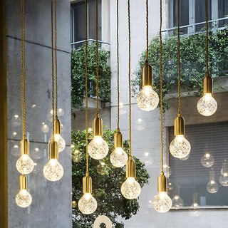Suspension en verre moderne – Luminaires suspendus LED élégants pour salon