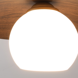 Plafonnier en bois naturel – Luminaire de chambre moderne avec lumière chaude