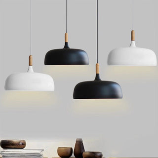 Industrial small cream glass pendant styled — metal hanging lamp