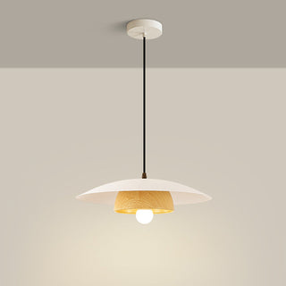 Nordic pendant top view — flying saucer iron modern fixture